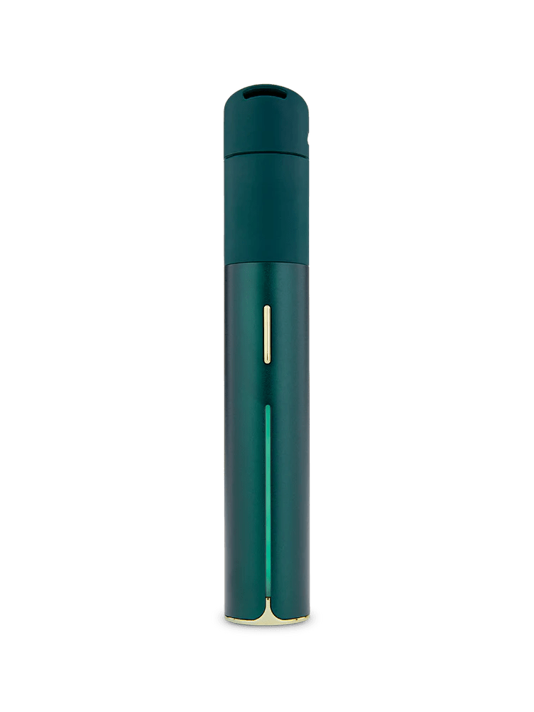 Puffco Pine Pivot vaporizer for concentrates, handheld device with sleek design and ergonomic mouthpiece for easy use.