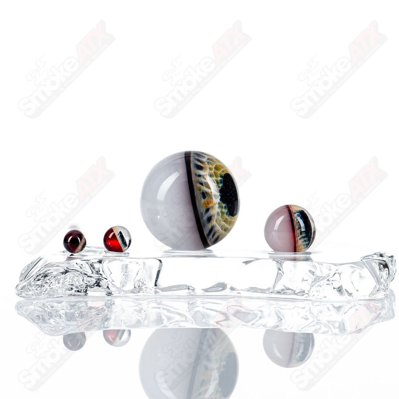 Pomegranite Eye Slurper Set Indo Glass