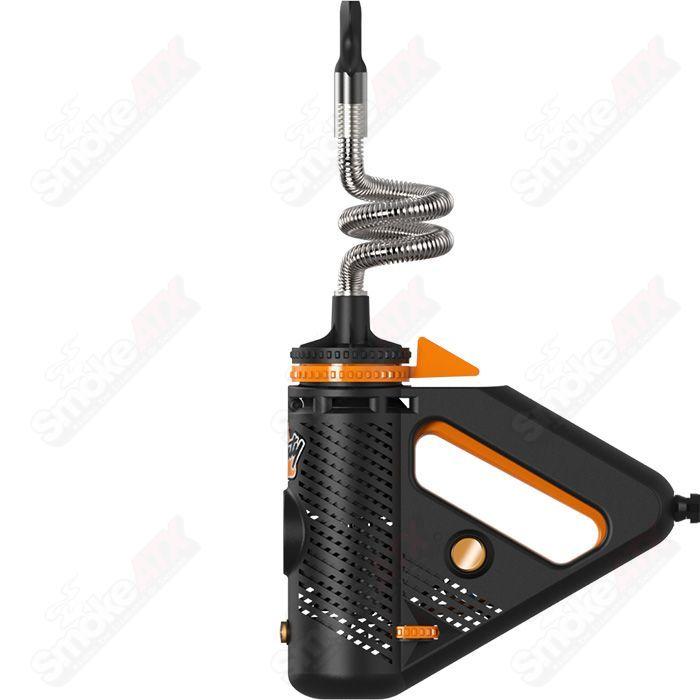 Storz & Bickel Plenty vaporizer handheld dry herb vaporizer on a neutral background