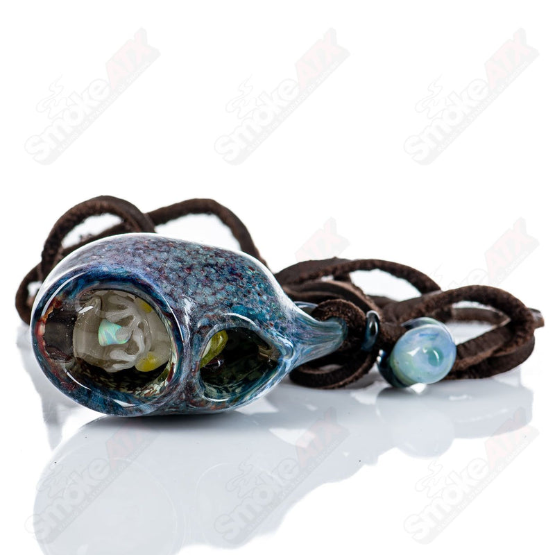 Hide and Seek  Frog  Pendant Kengtaro Glass