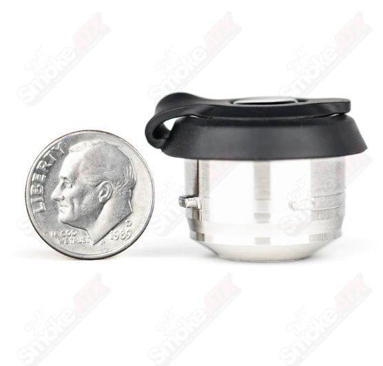 Puffco Proxy 3D Chamber vaporizer accessory with glass and metal components for enhanced flavor and airflow.
