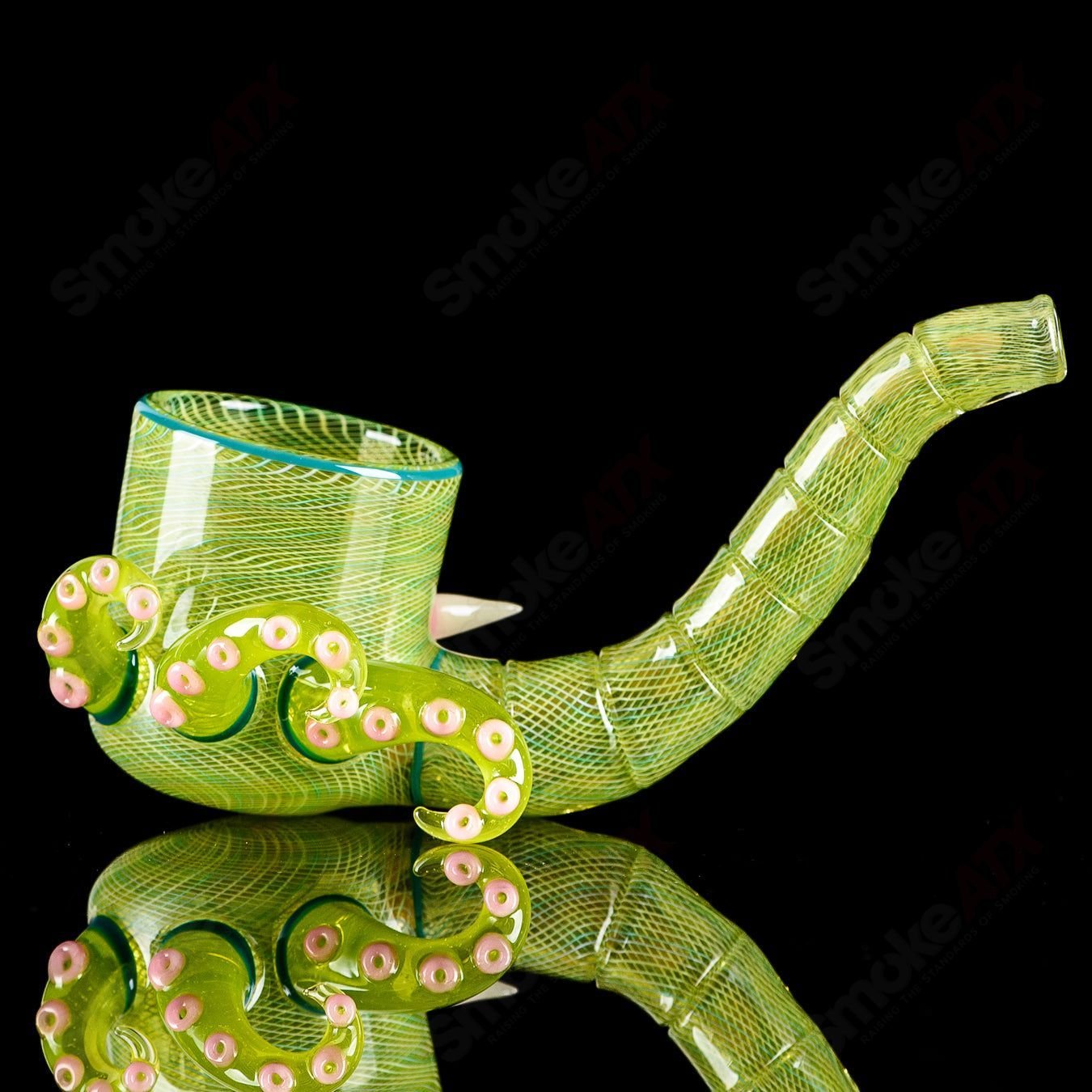 Proxy Sherlock heady glass by Salt Glass featuring intricate glasswork and a distinctive Sherlock-inspired design.