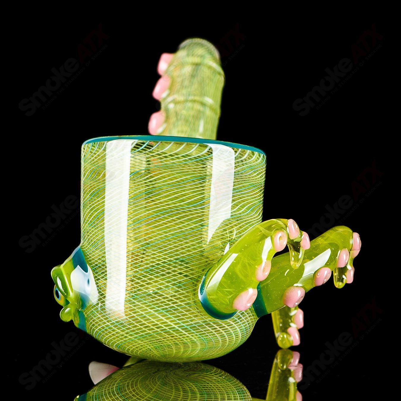 Proxy Sherlock heady glass bong by Salt Glass featuring intricate glasswork and a clear, durable design.