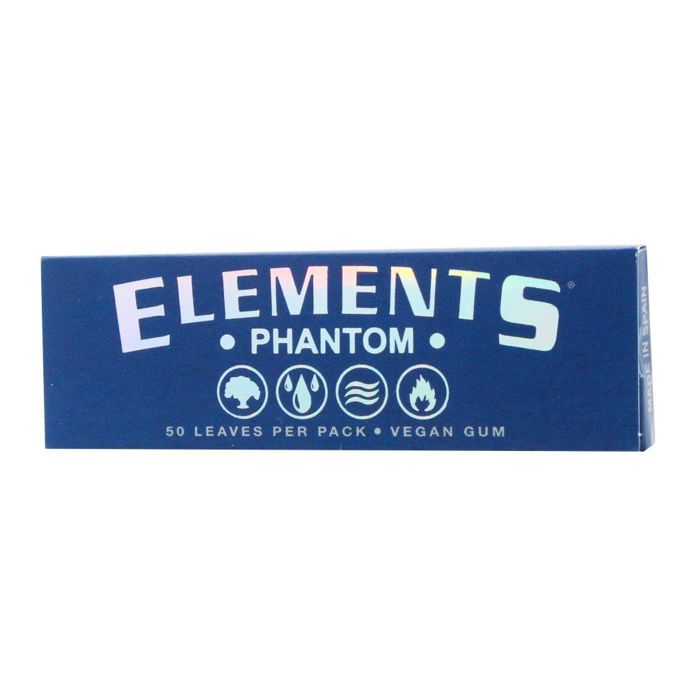 Pack of 50 Elements 1 1/4 Phantom Papers for cones, featuring durable rolling papers for smooth smoking experiences.