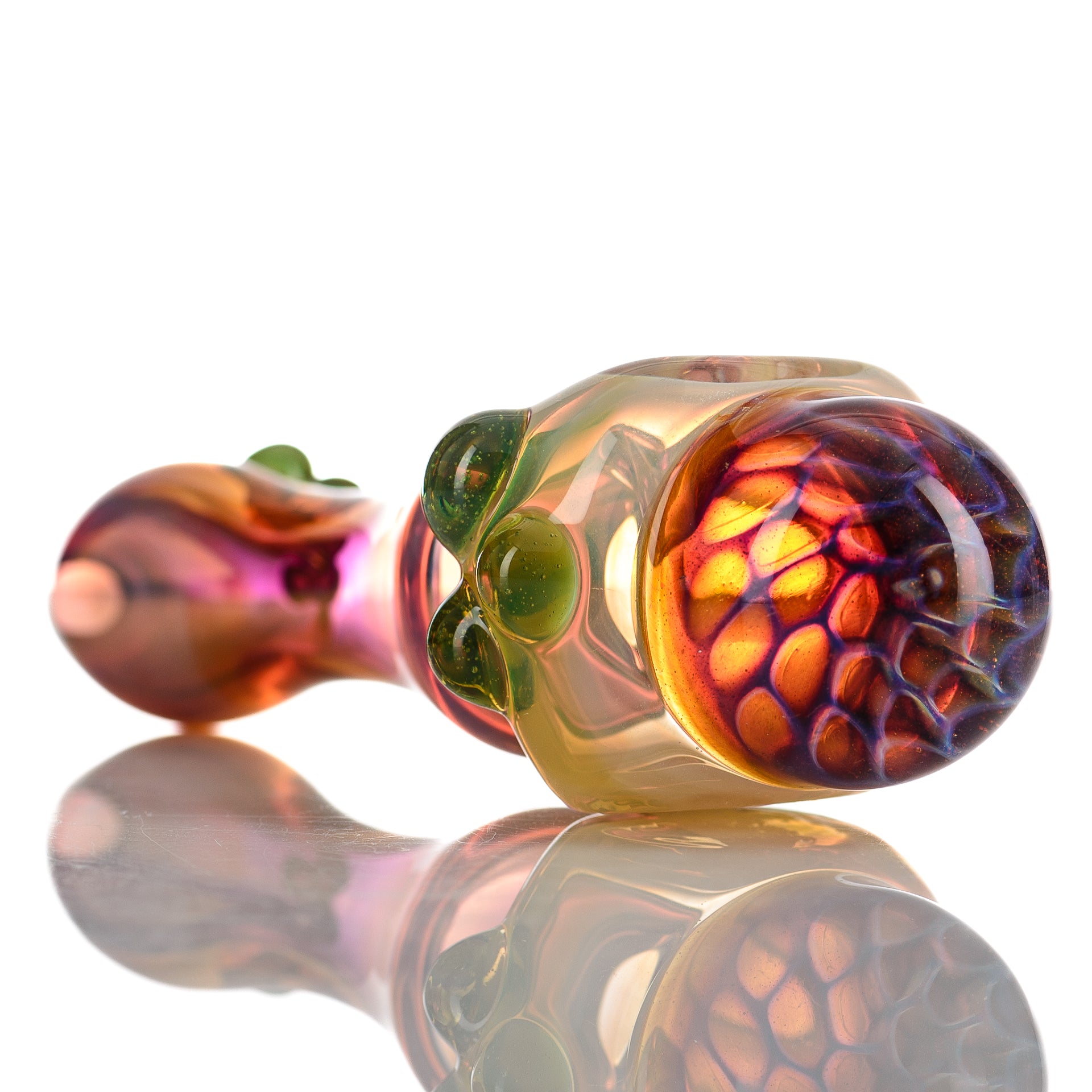 Fumed Spoon Honeycomb Diligent Glass