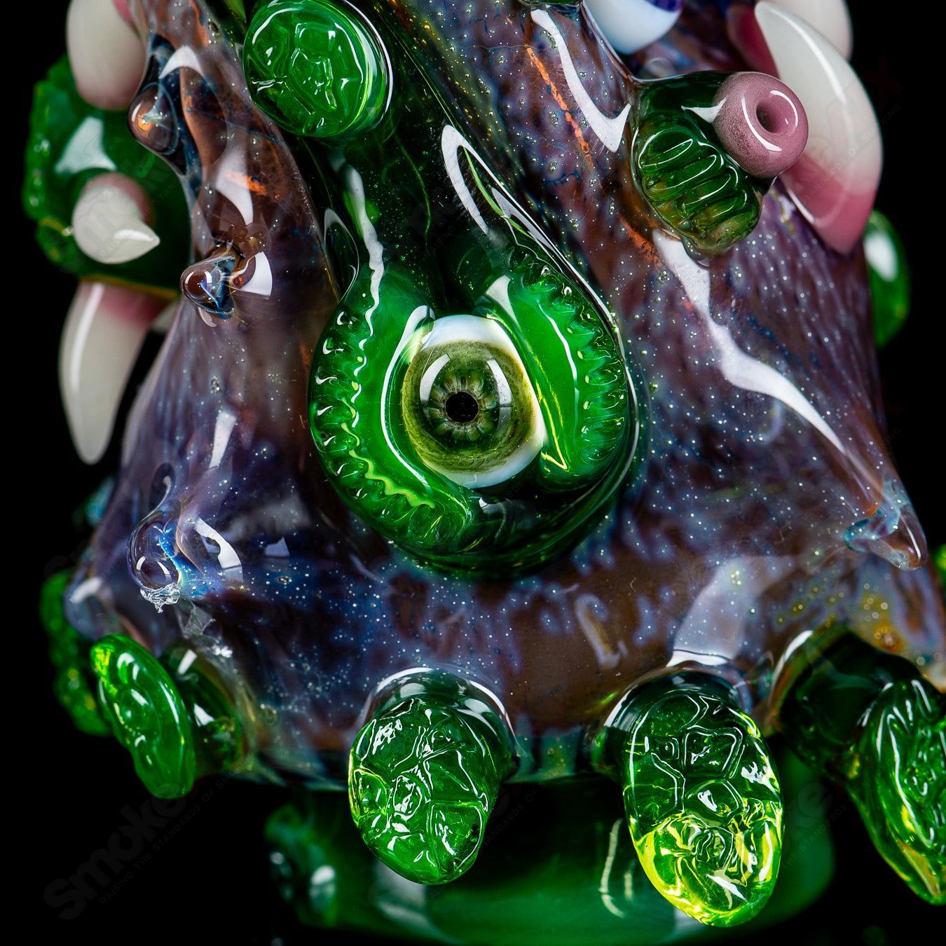 Heady glass Puffco Top by Nobody Glass x SALT, featuring intricate design and vibrant colors for Puffco vaporizer accessories.
