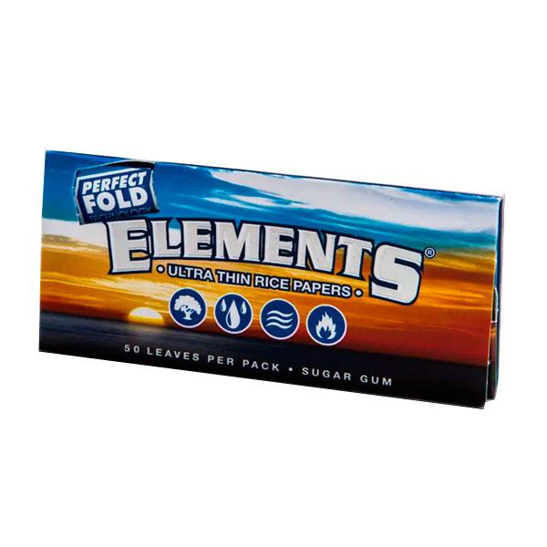 1 1/4 Perfect Fold Ultra Thin Rolling Papers ELEMENTS - Smoke ATX 