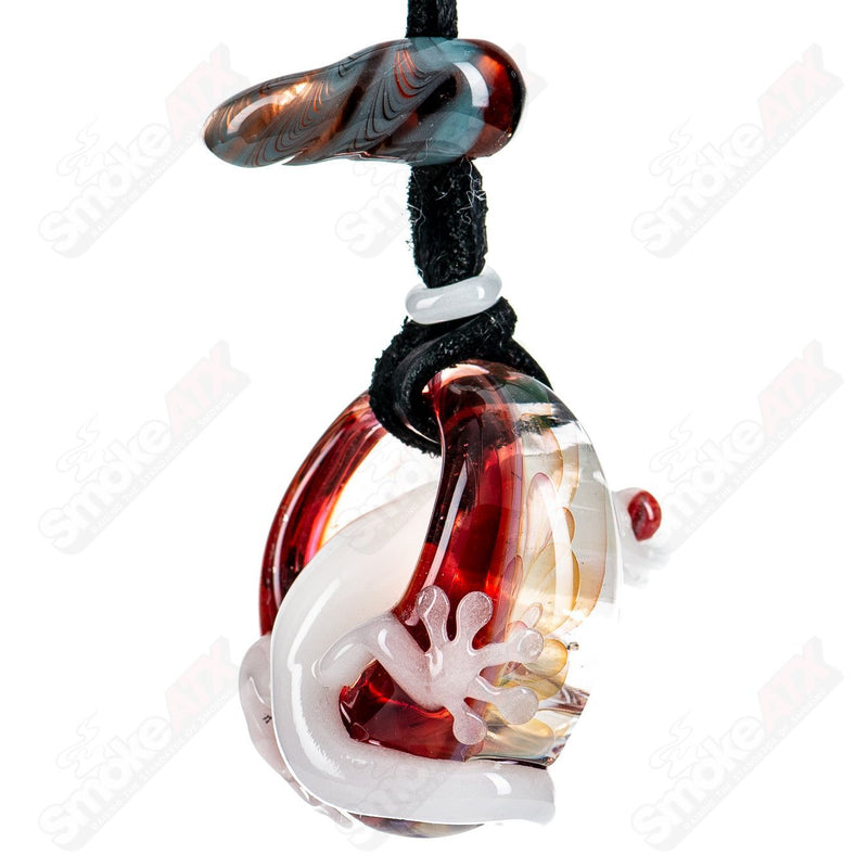 #1 Tier 4 Gecko Pendant by Kengtaro Glass