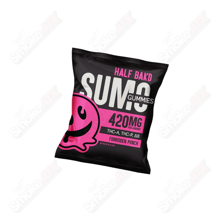 2pk 420mg Forbidden Punch SUMO Gummies (THC-A/THC-P/D8) Half Bak'd