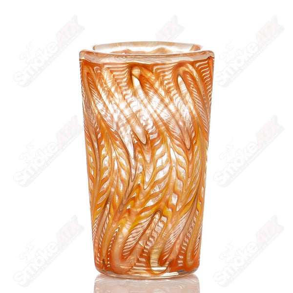 Orange Wrap N Rake Shot Glass by Ed Wolfe Glass - Smoke ATX