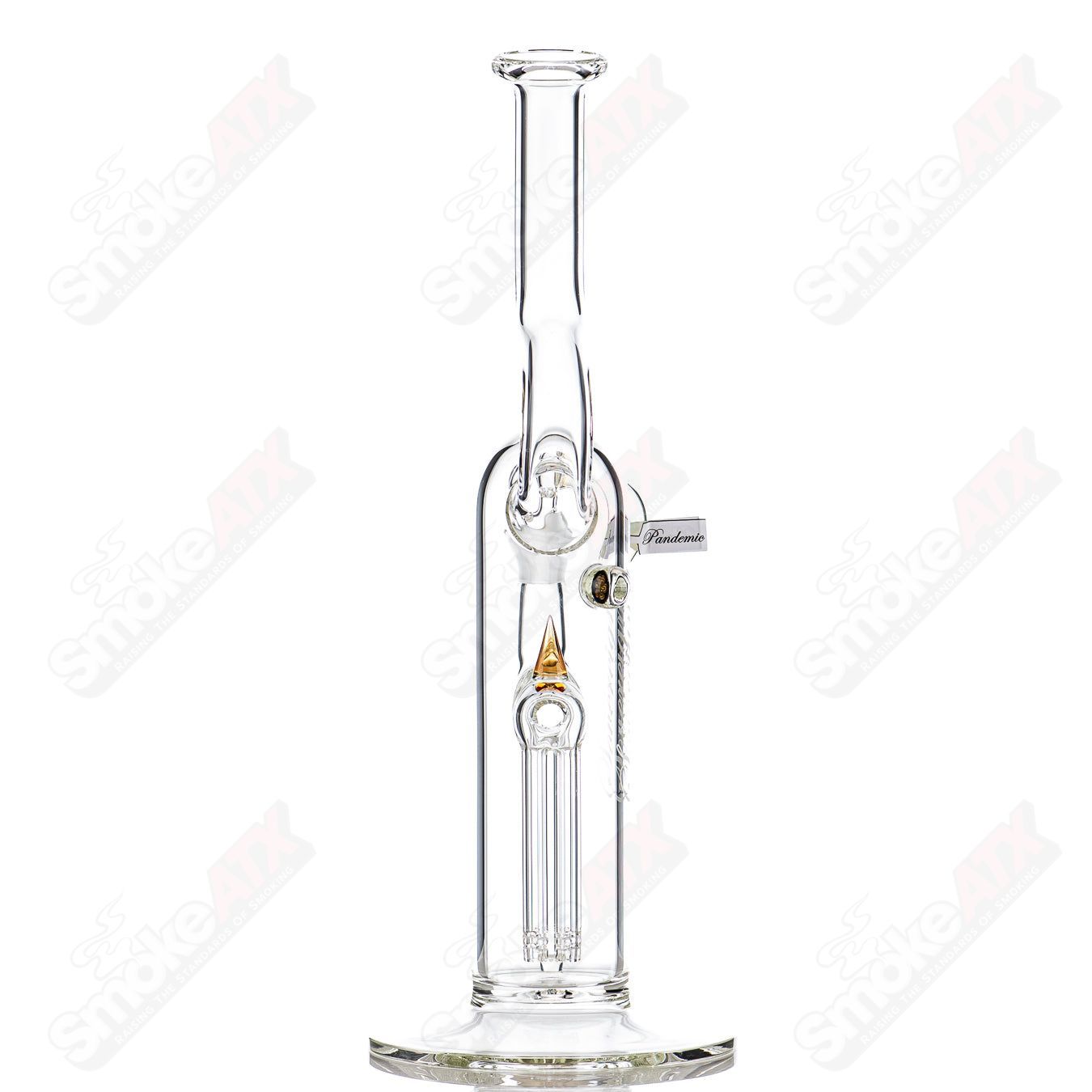 Sovereignty Glass Queen Fixed 4 Arm Minor Accent with Natty Neck straight glass tube for smoking accessories.