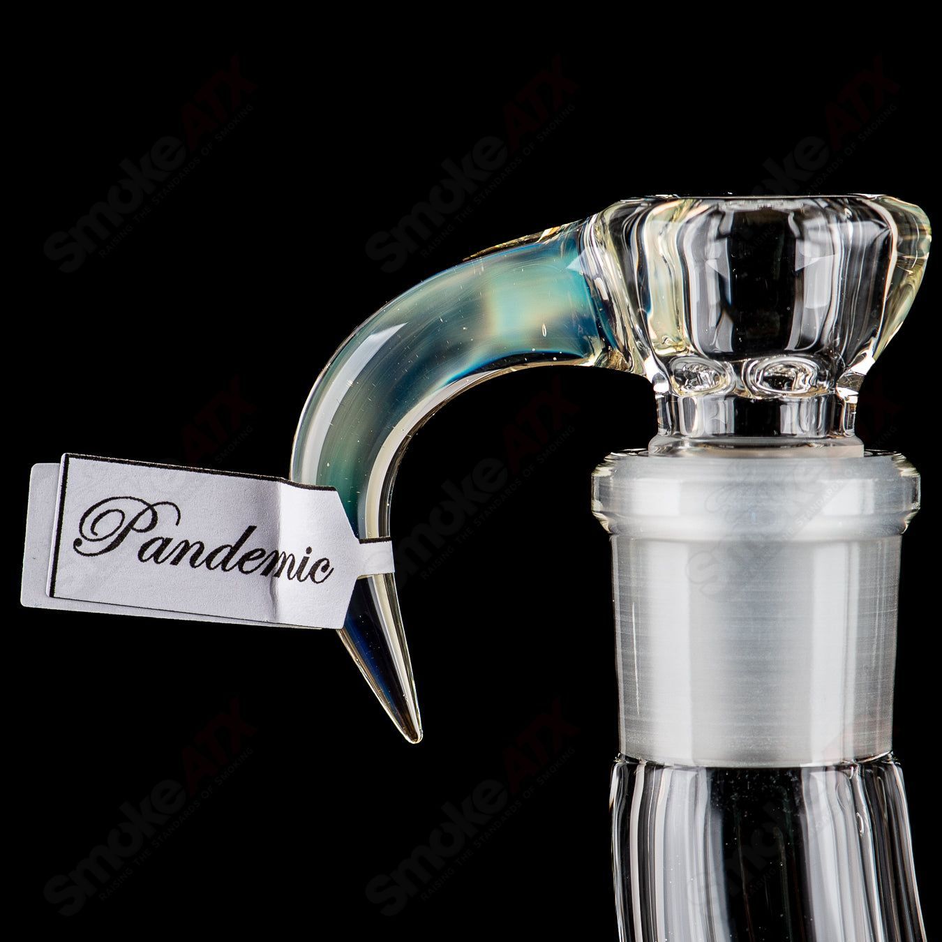 Sovereignty Glass Queen Fixed 4-Arm Minor Accent straight glass tube with natural neck design for smoking accessories.