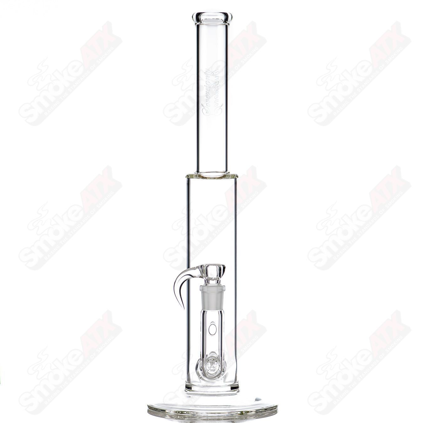 Sovereignty Glass Queen G-Line Sovereignty straight glass tube with clear design and vibrant accent colors.