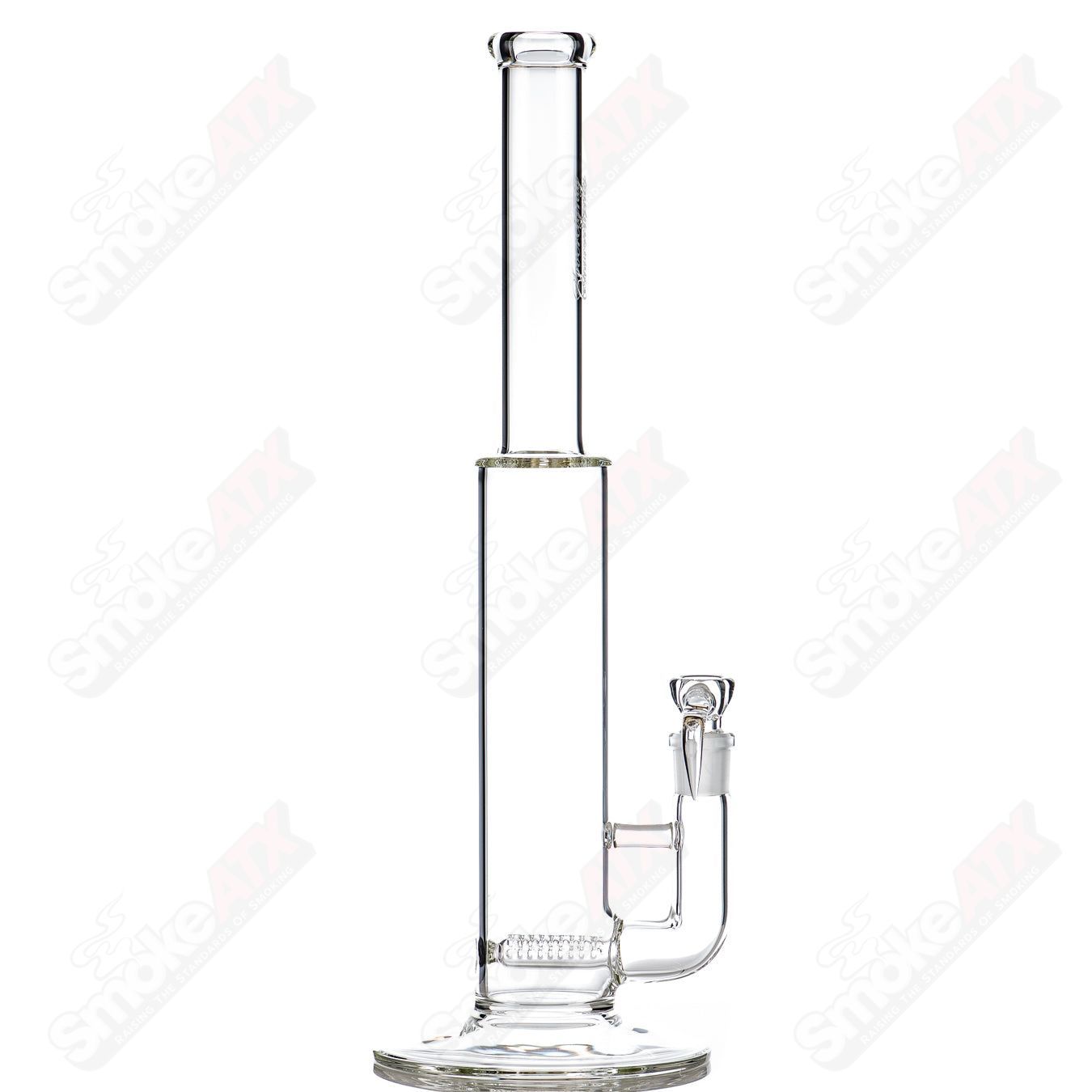 Sovereignty Glass Queen Stemline Sovereignty straight glass tube with clear design and straight shape, showcasing premium craftsmanship.