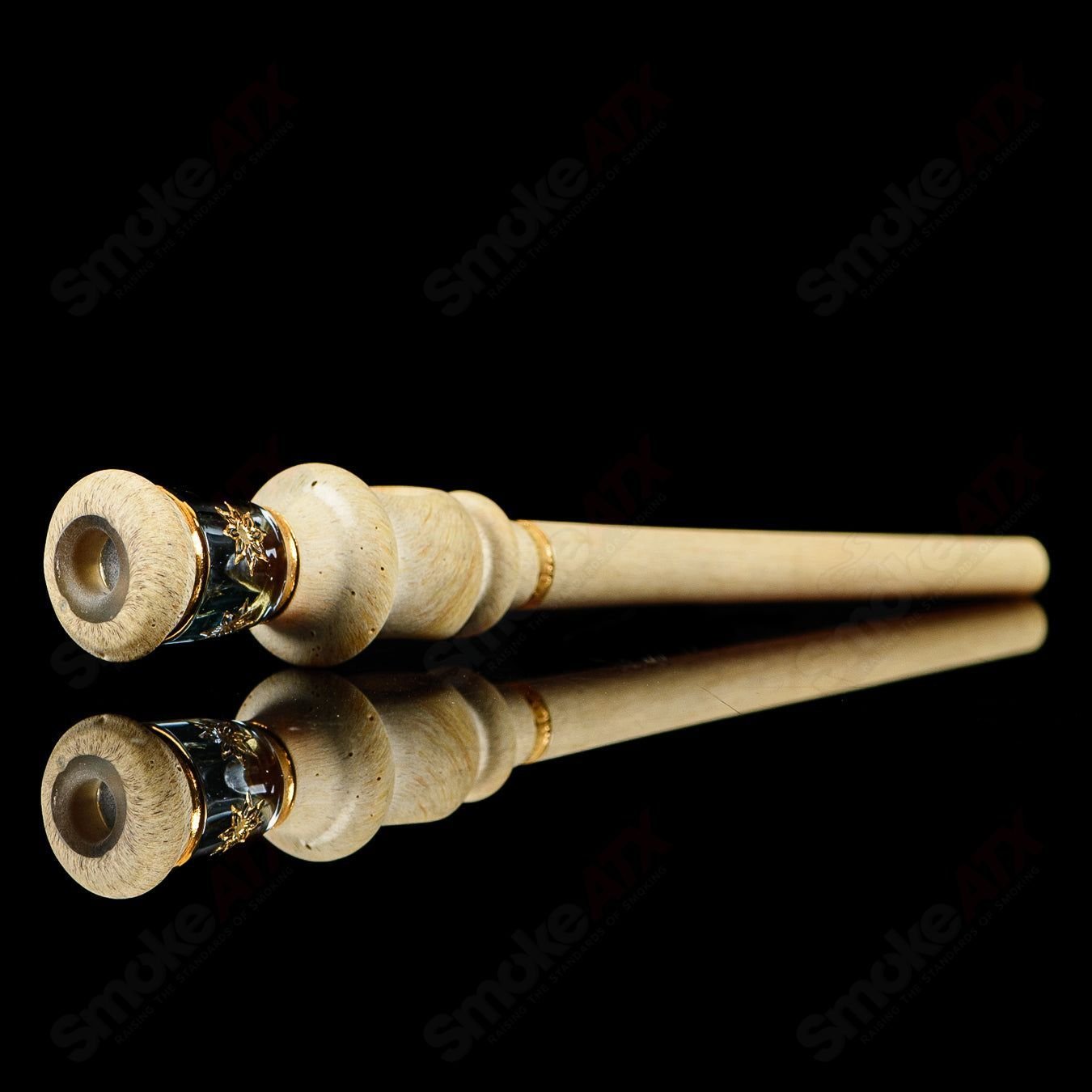 Quellazair Joint Holder (Solar Glyph) Green T Glass - Smoke ATX