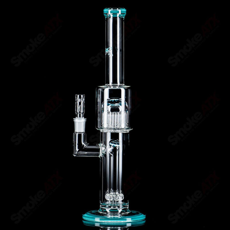 #2 14mm Circ to 13Arm Perc w Color Cap Toro Glass