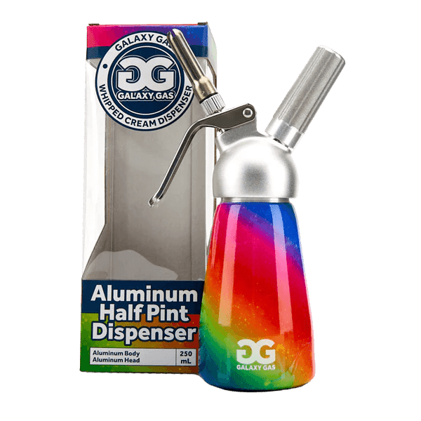 Rainbow 1/2 pt Galaxy Gas Cream Dispenser - Smoke ATX