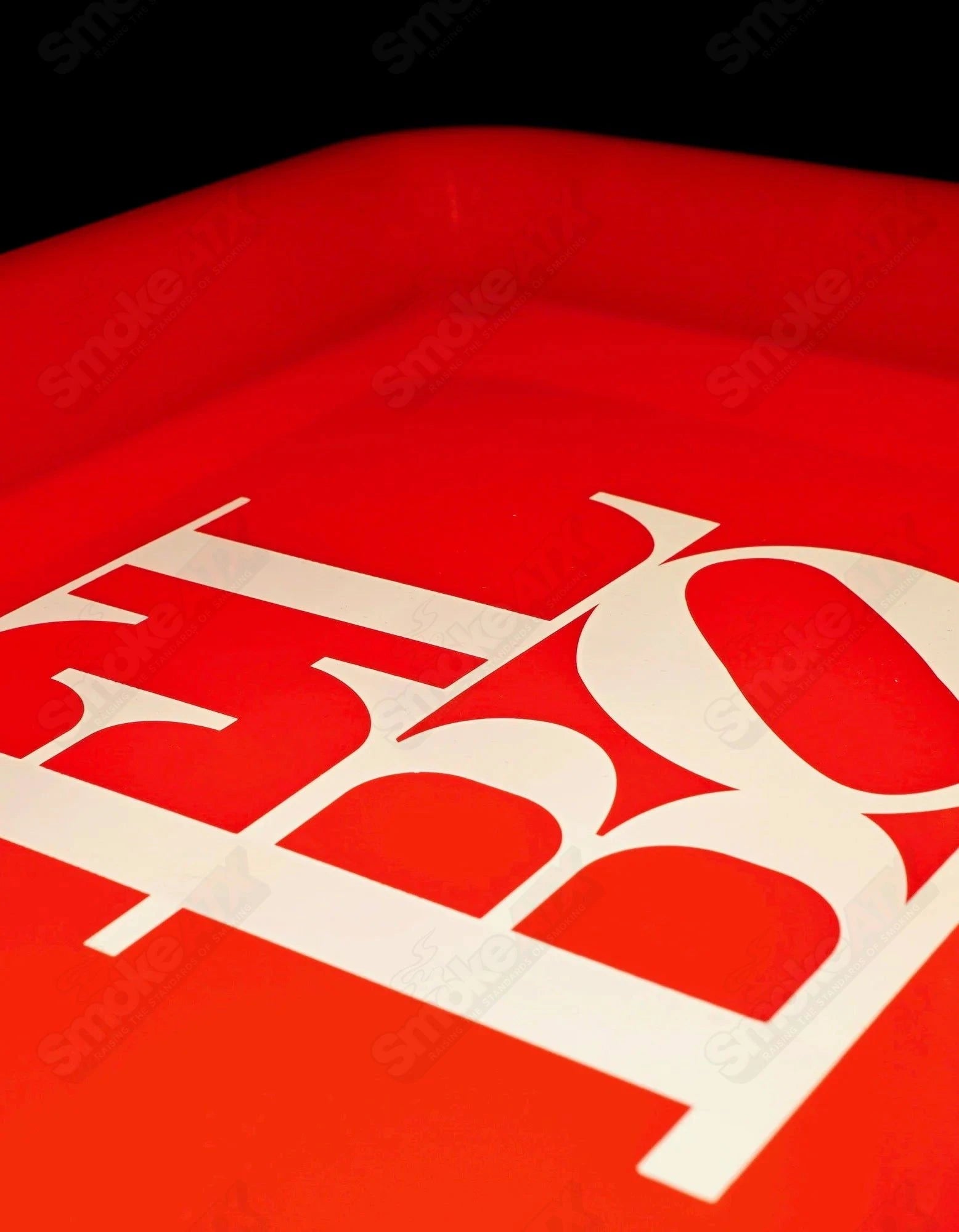 Red LED Rolling Tray Elbo - Smoke ATX