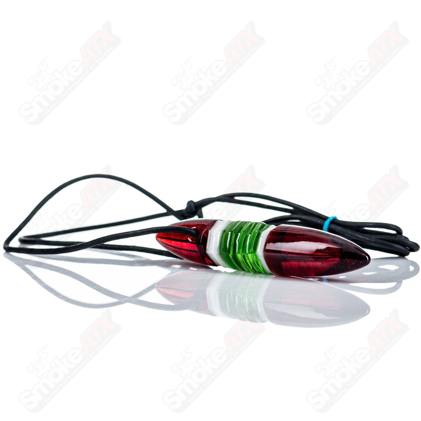 Red/White/Green Pendant Carver B - Smoke ATX