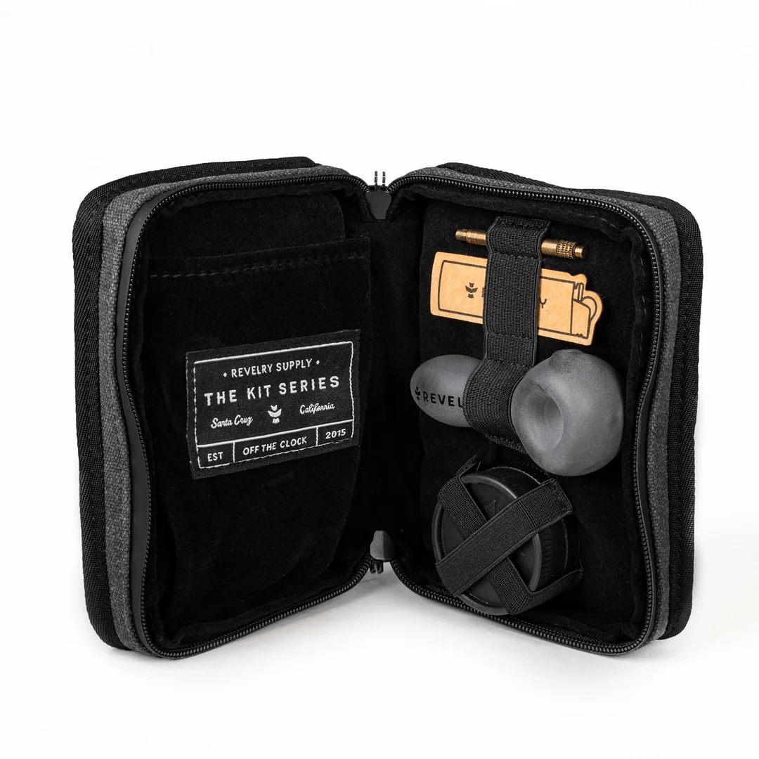Revelry The Pipe Kit soft smell-proof case with pipes and accessories, designed for discreet storage and transport of smoking gear.