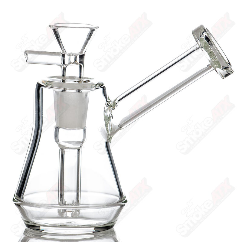 4.5" Clear Mini Banger Hanger Rig Diamond Glass - Smoke ATX