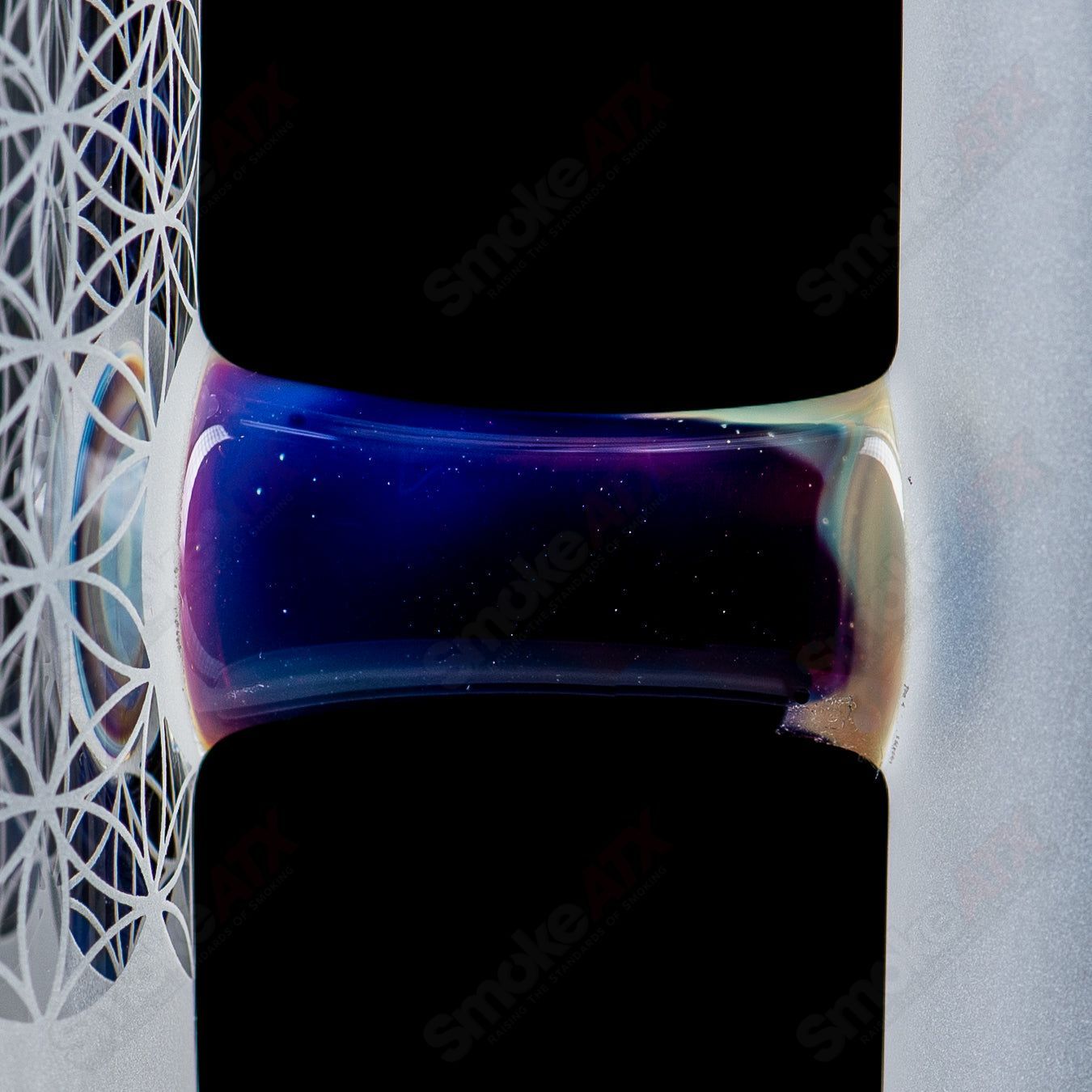 Sacred - G SOL - 45 Lace Sphere + DC Set (Amber Purple) SoL Glassworks - Smoke ATX