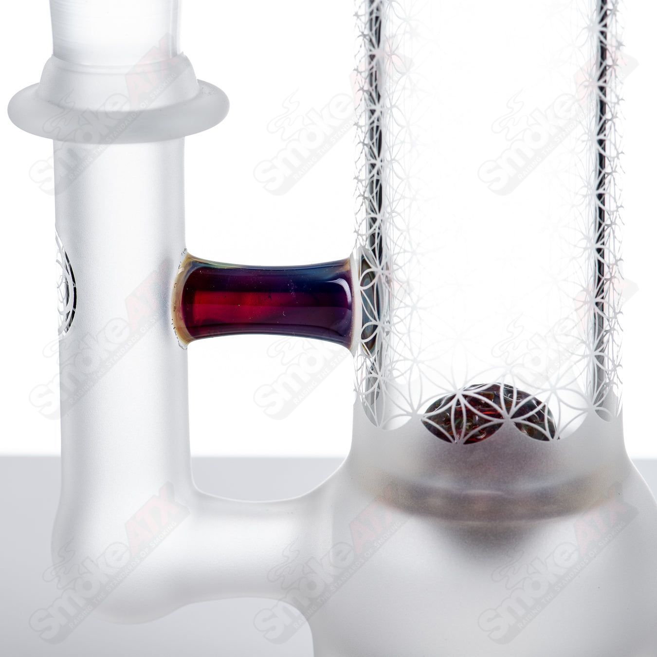 Sacred - G SOL - 45 Lace Sphere + DC Set (Amber Purple) SoL Glassworks - Smoke ATX