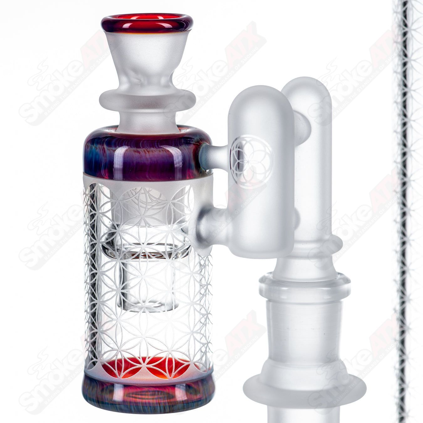 Sacred - G SOL - 45 Lace Sphere + DC Set (Amber Purple) SoL Glassworks - Smoke ATX