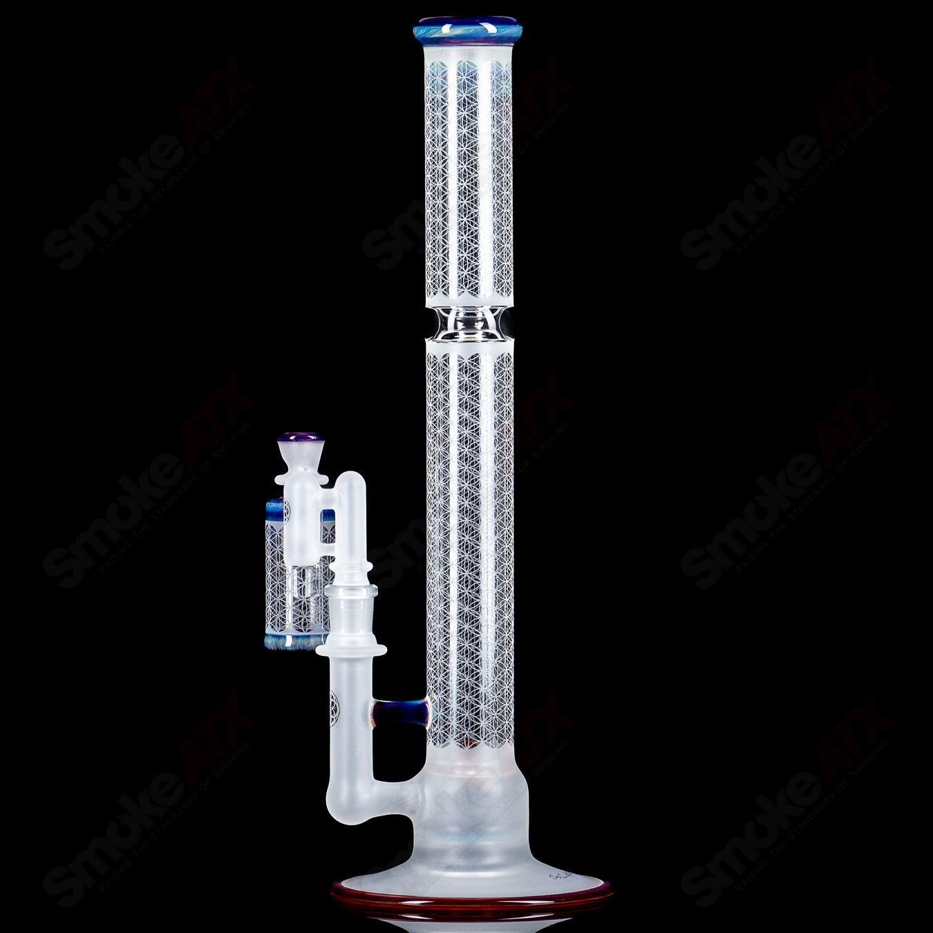 Sacred - G SOL - 45 Lace Sphere + DC Set (Amber Purple) SoL Glassworks - Smoke ATX