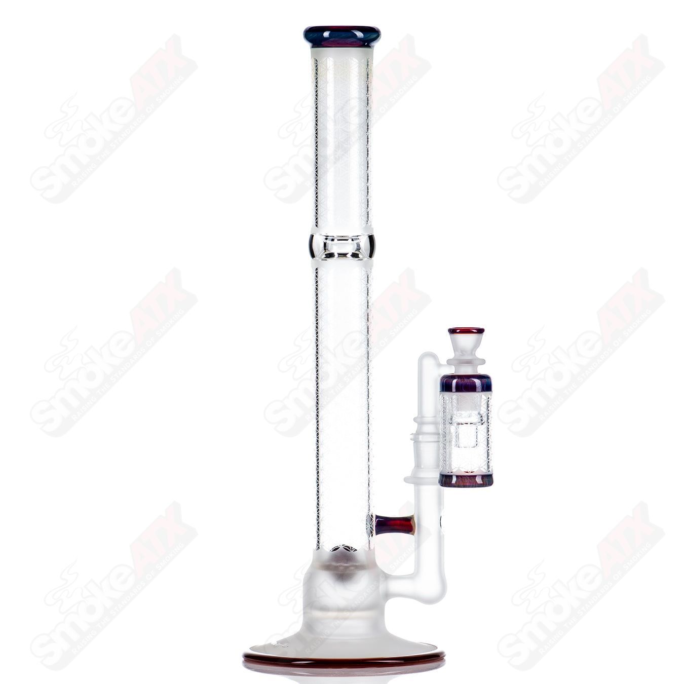 Sacred - G SOL - 45 Lace Sphere + DC Set (Amber Purple) SoL Glassworks - Smoke ATX