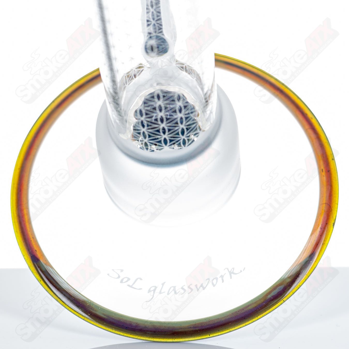 Sacred - G SOL - 45 Lace Sphere + DC Set (Shooting Star) SoL Glassworks - Smoke ATX