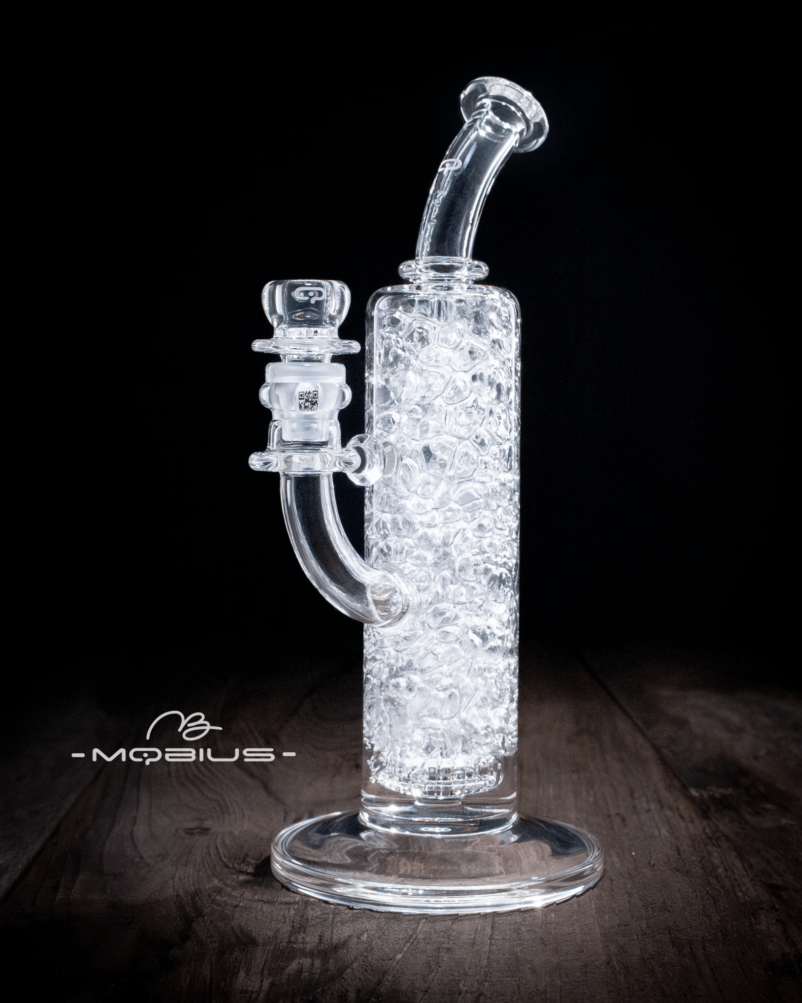 Clear Scope Matrix V2 2025 Mobius glass straight tube for smoking, featuring precise design and clean glass construction.