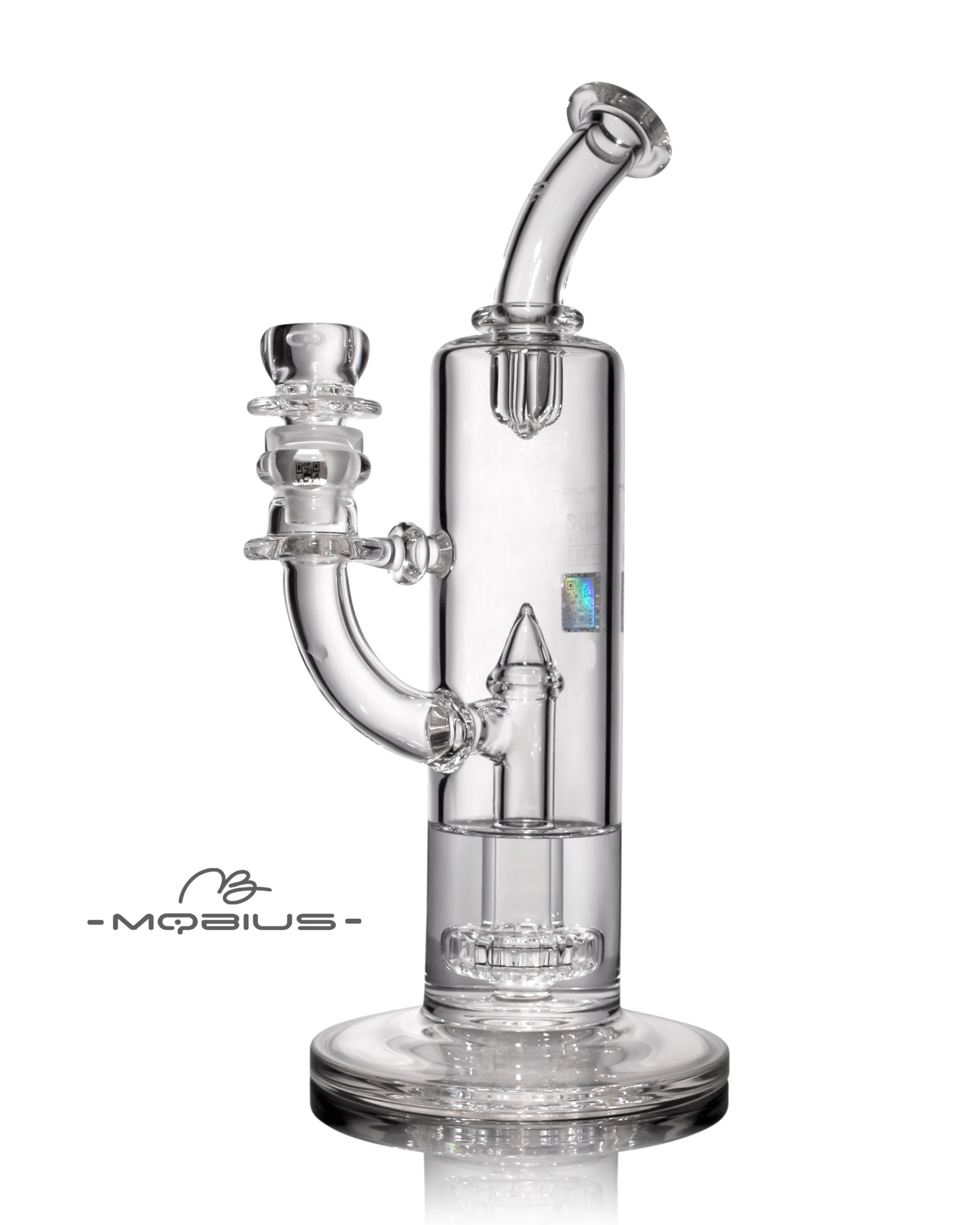 Clear Mobius Scope Matrix V2 2025 glass straight tube for smoking, featuring a sleek, transparent design.