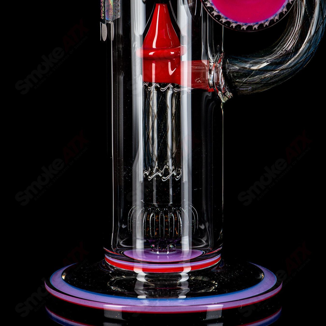Mobius Scope Matrix V2 Elements straight glass tube with splash trap, designed for enhanced filtration and smooth smoking experience.