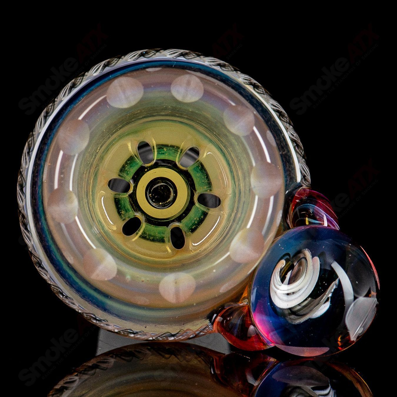 Mobius Scope Matrix V2 Hybrid WKD 2025 glass straight tubes for water pipes, featuring clear glass and intricate design.