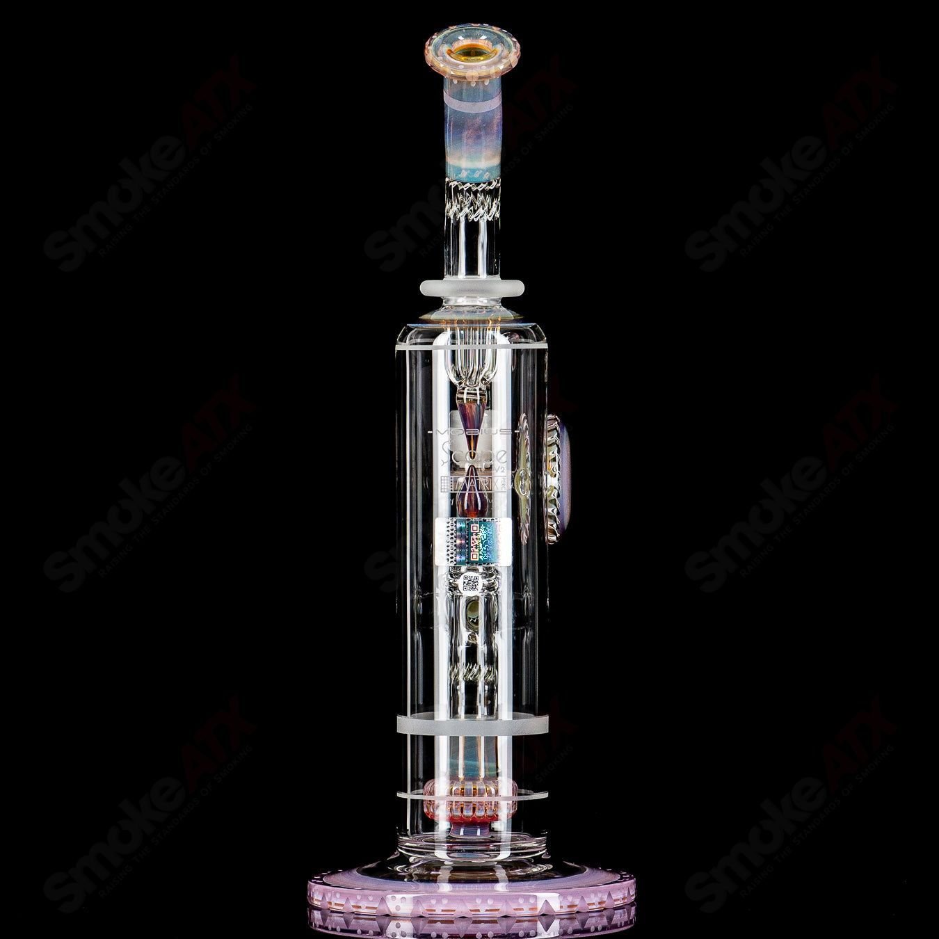 Mobius Scope Matrix V2 Hybrid WKD 2025 glass straight tubes with intricate design and clear glass construction.