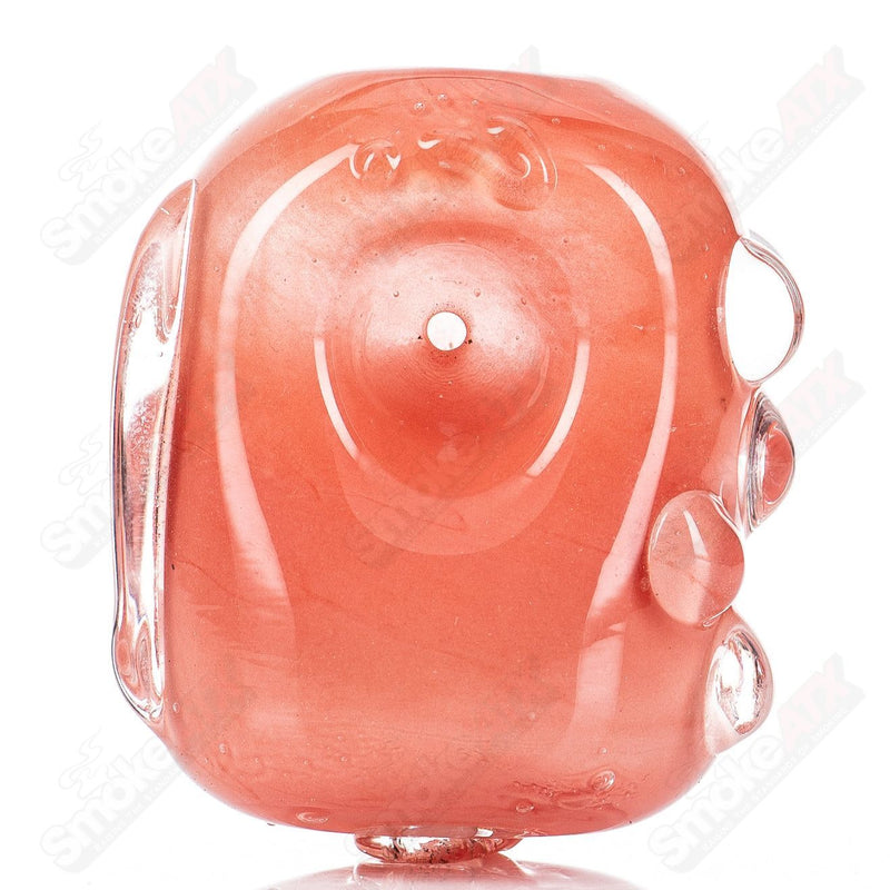 Fat Bean Pipe (Guava) Glass by Nobody