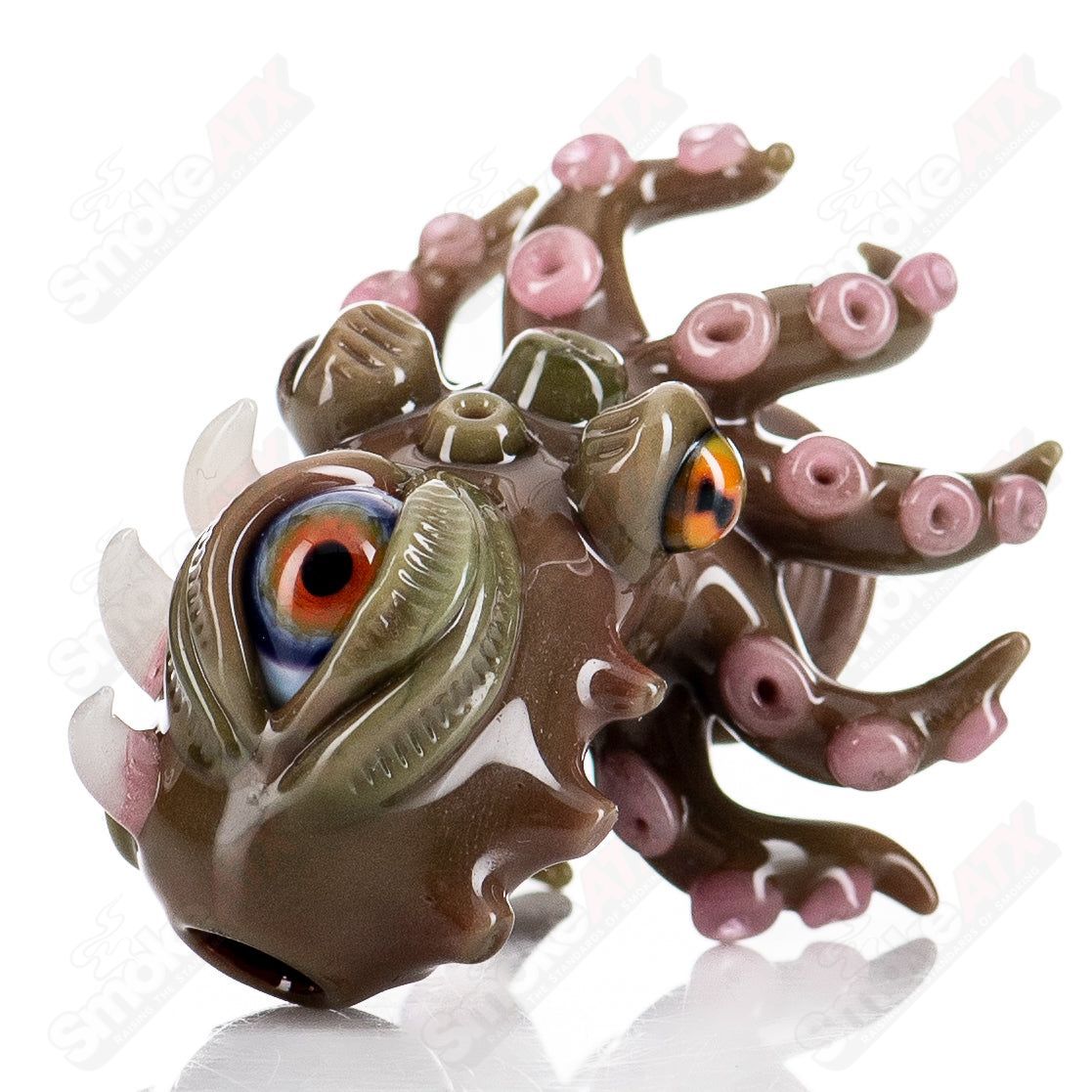 Spanish Olive Pivot Mouthpiece by SALT x Burtoni - Smoke ATX 