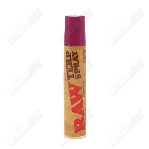 RAW SFV OG 5ml terp spray bottle featuring clear labeling and spray nozzle for easy use in cannabis aroma and flavor enhancement.