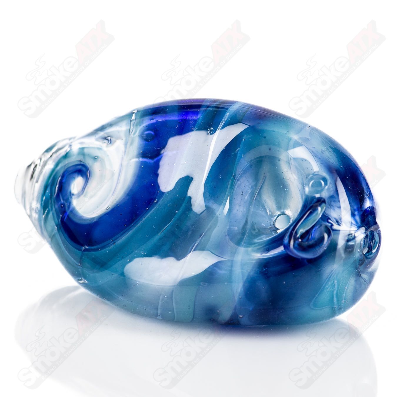 #7 2-Eyed Face Pipe Glass by Nobody - Smoke ATX 