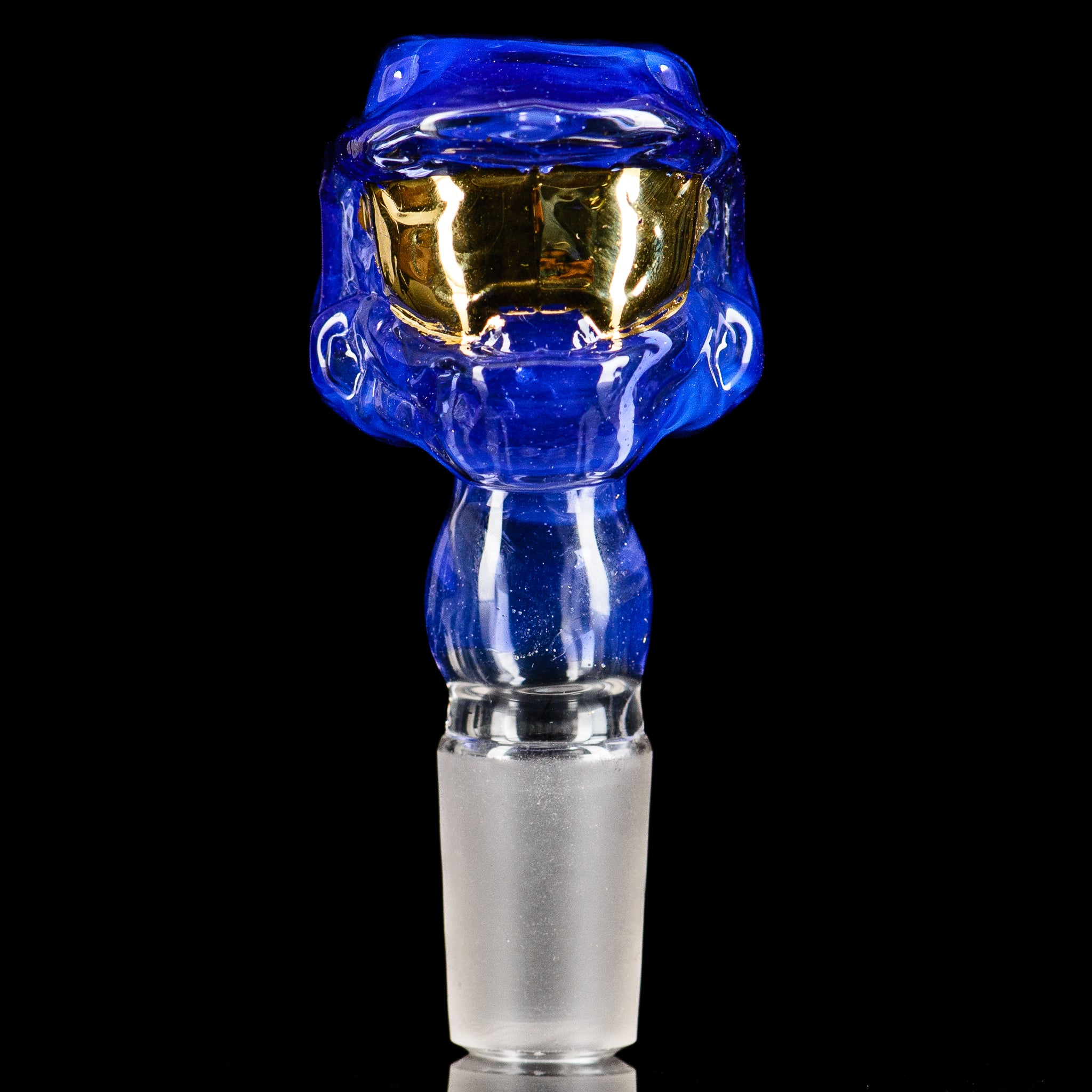 Smoke ATX 18mm Halo Slide glass bowl with clear design and smooth finish, ideal for use with compatible water pipes.