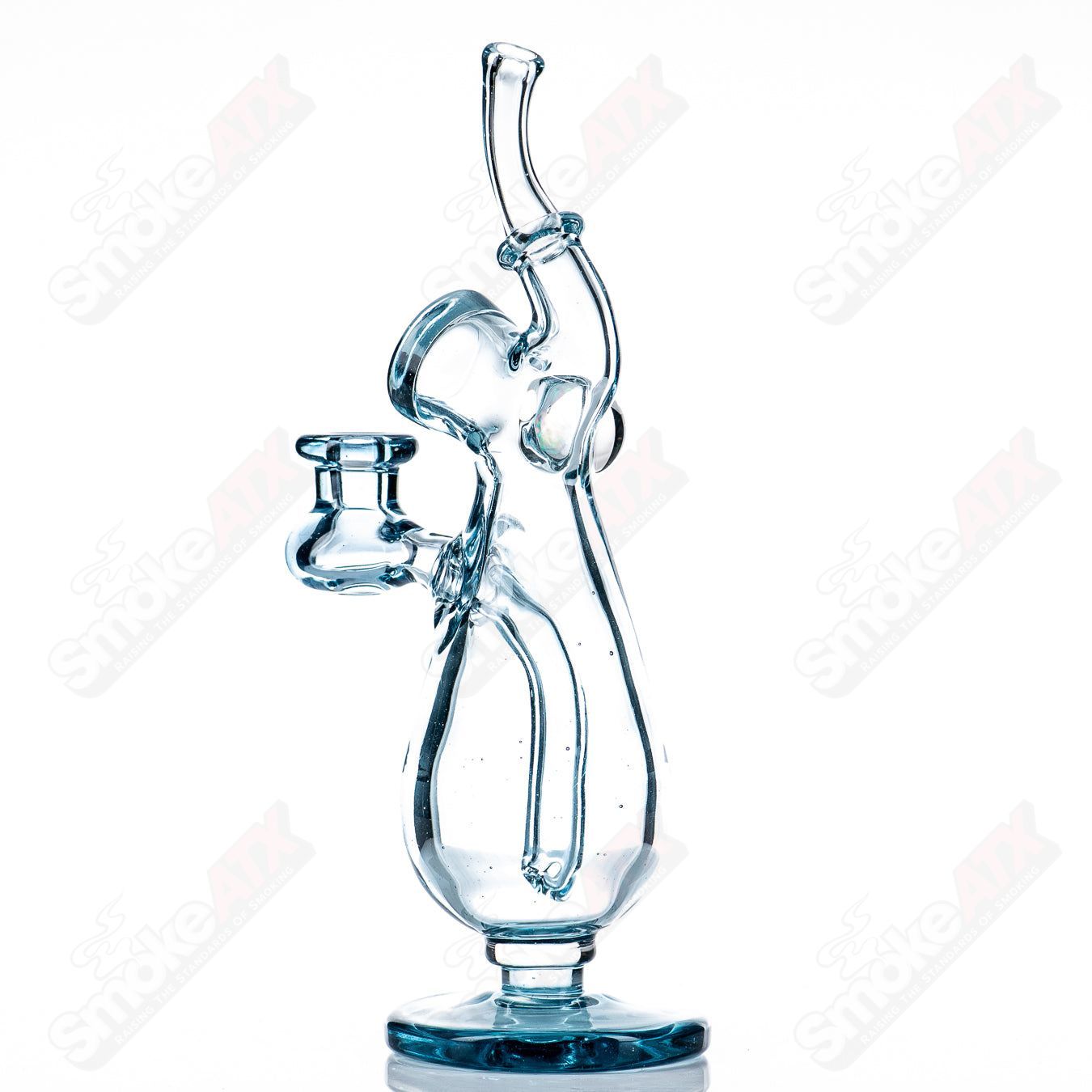 Sherlock Bottle Set by JMass, a heady glass concentrate rig with a distinctive Sherlock Holmes-inspired design and clear glass construction.