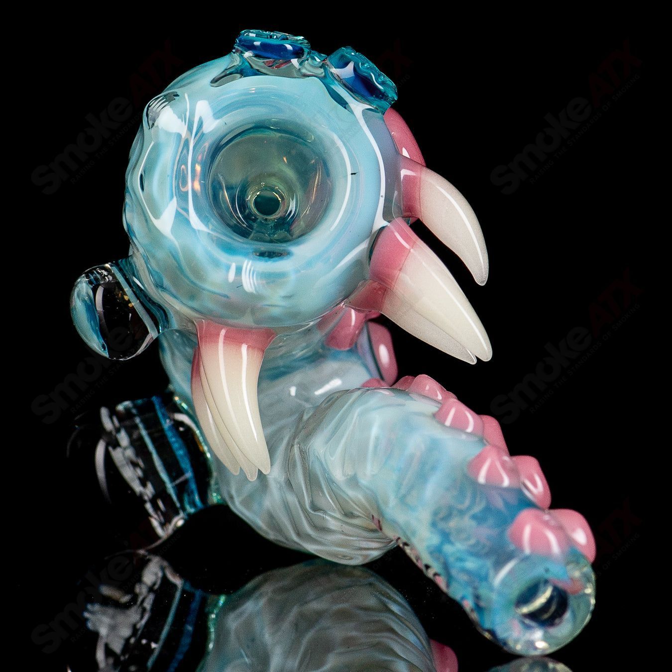 Sherlock by Chaka x Salt Heady Glass Sherlock with intricate glass design, crafted by Salt Glass for a unique smoking experience.