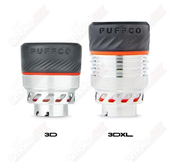 Silver Peak Pro 3DXL chamber for Puffco vaporizer, compatible vaporizer accessory with silver finish and detailed design.