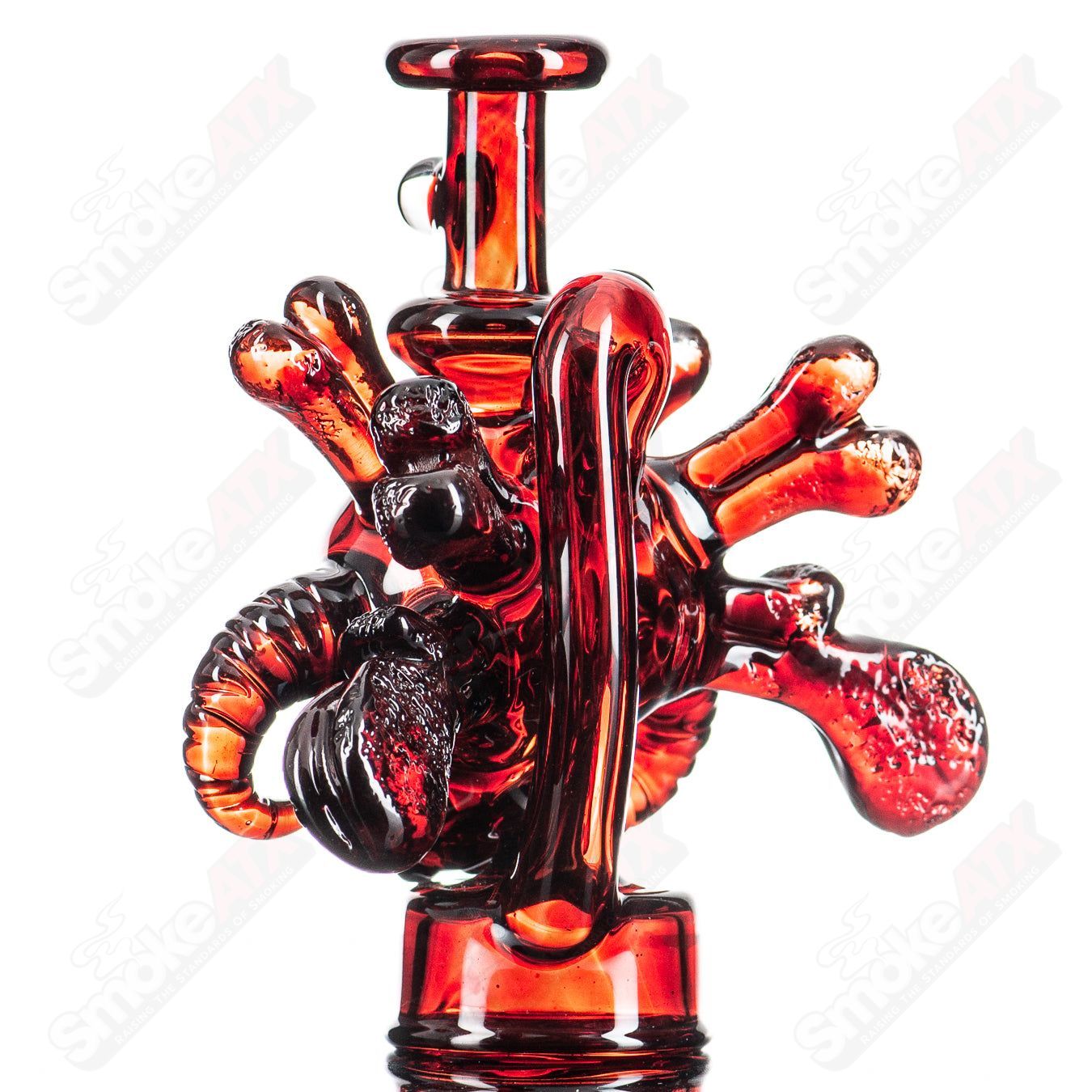 Skull Puffco Top by Grime Glass - Smoke ATX