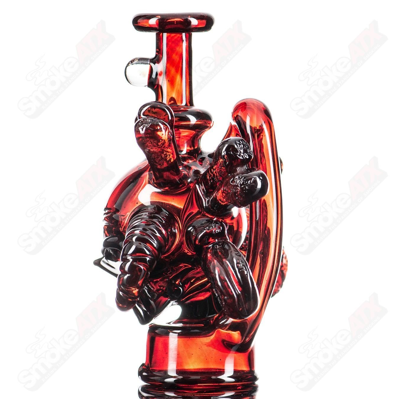 Skull Puffco Top by Grime Glass - Smoke ATX