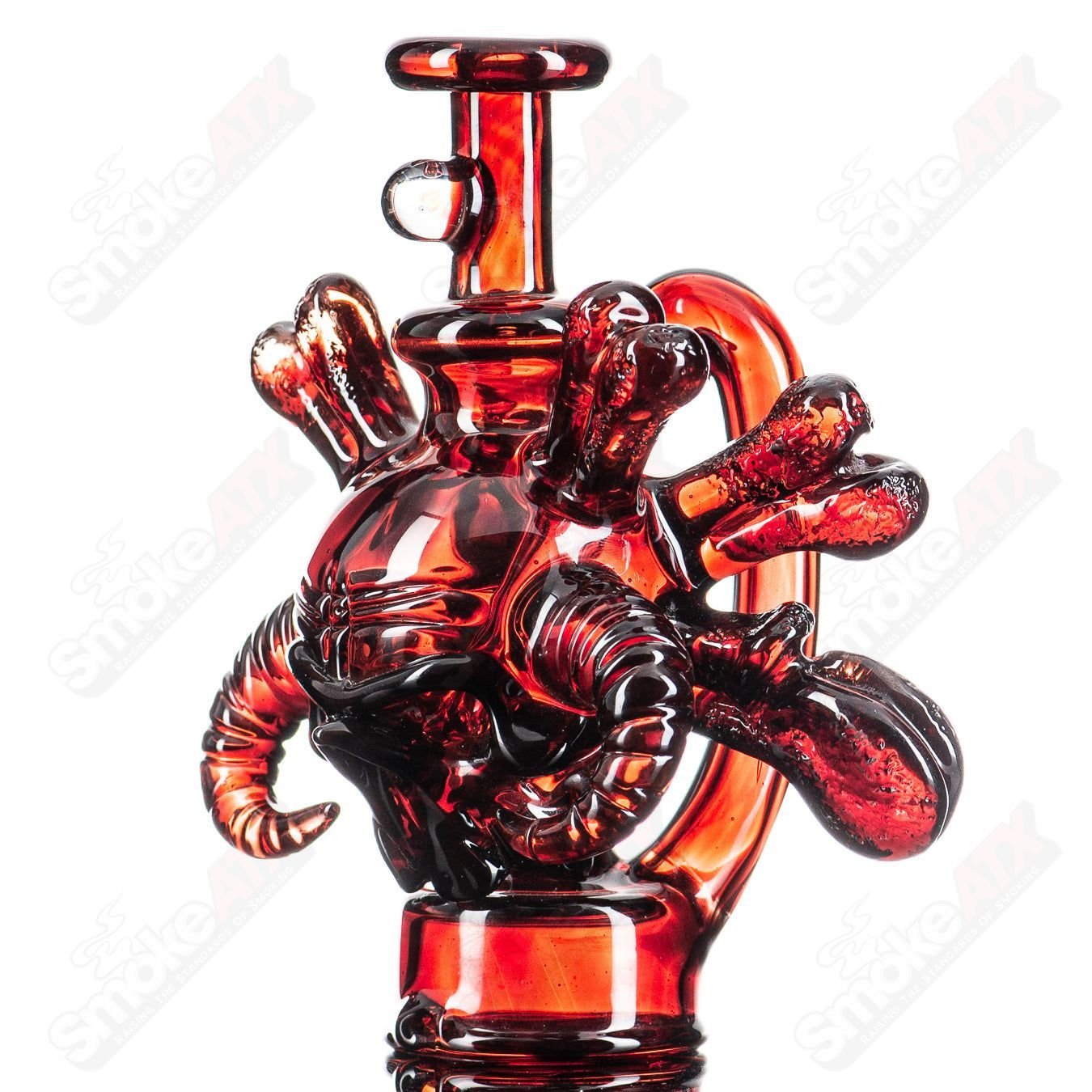 Skull Puffco Top by Grime Glass - Smoke ATX