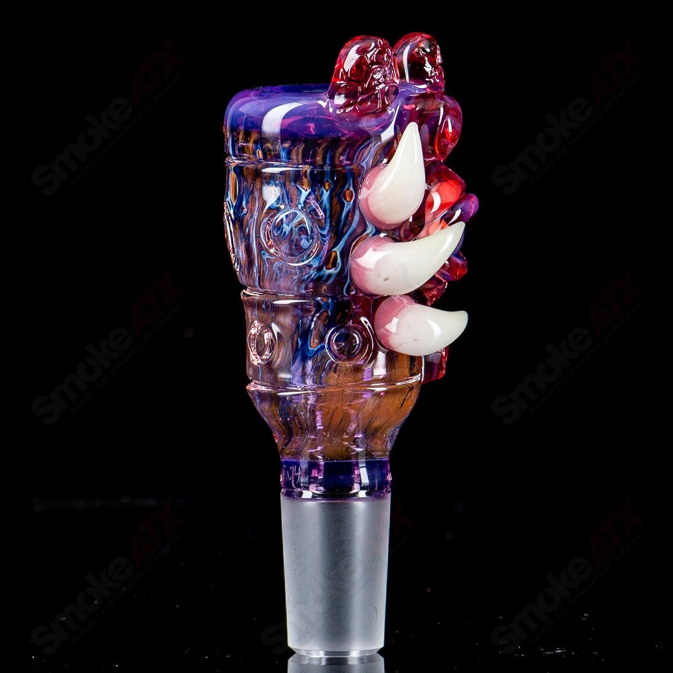Colorful Nobody Glass x SALT heady glass bowl slide with intricate design, perfect for enhancing your smoking experience.