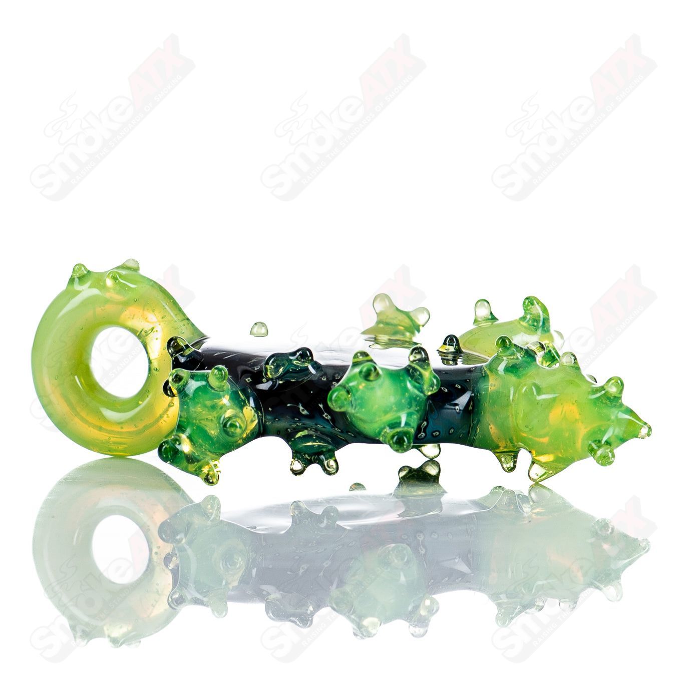 Slime In Space Pendant (Signed II'13 2/10) by Gemini Glass - Smoke ATX