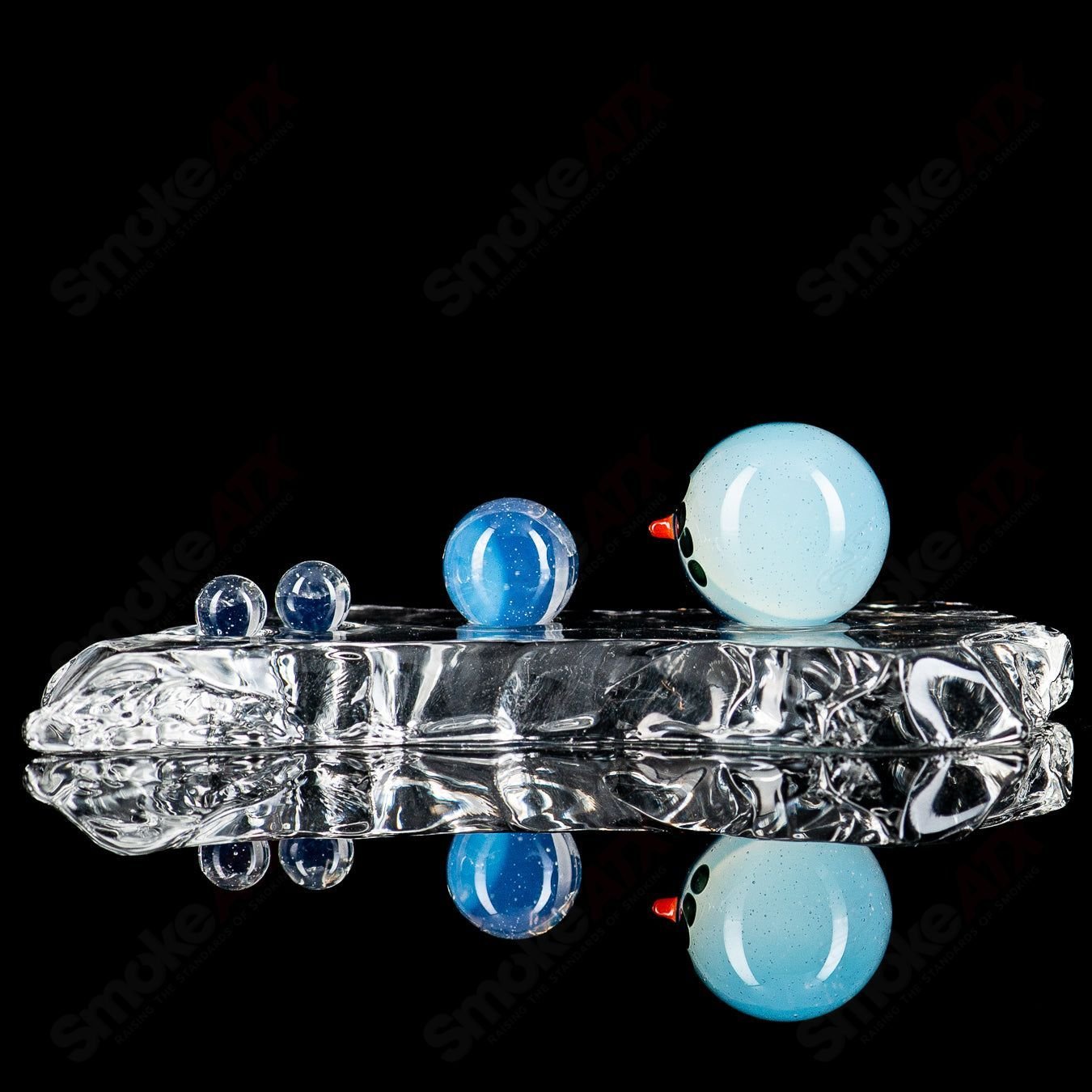 Snowman Slurper Set Indo Glass - Smoke ATX